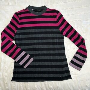 Calvin Klein performance long sleeved striped tee